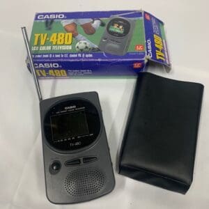 A tv 4 8 0 remote control and its box