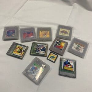 A group of nintendo game boy color games.