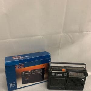 A radio and a box of tape