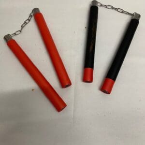 Two pairs of nunchaku.