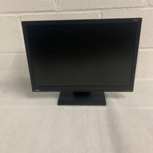 Black BenQ computer monitor display.